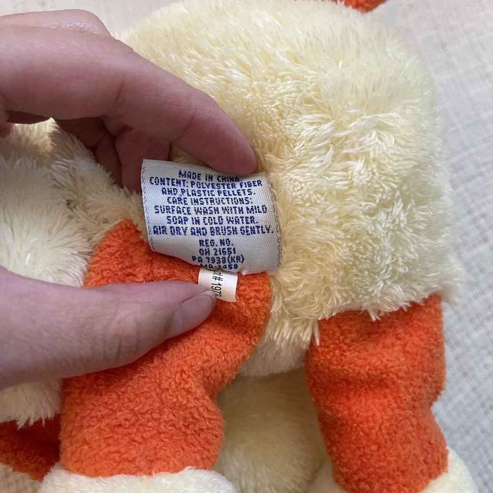 FRIENDZIES RaRe Target Baby Yellow Duck Plush Toy Chick Lovey Duck Feet‎ 2006